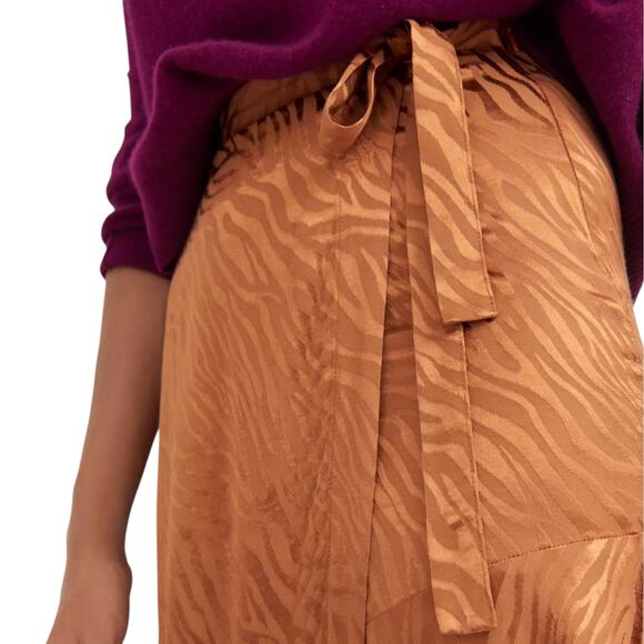 Anthropologie Maeve Tamra Jacquard Midi Skirt 14 NWT - Picture 3 of 5